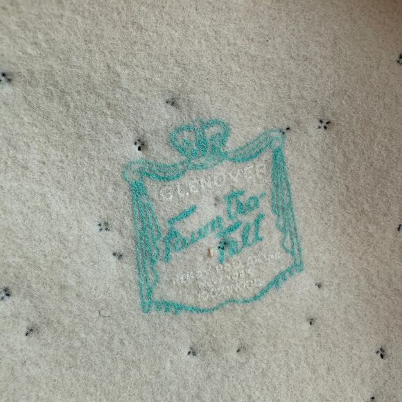 VTG 60's Janyth Roy Glenover Ivory Faum Tra Felt Pillbox Hat With Satin Bow - Picture 12 of 16